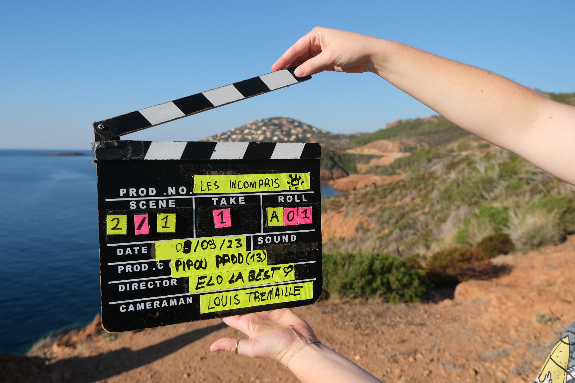 Clap — Les Incompris, scène 2/1, tournage en bord de mer